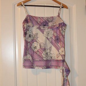LOFT Purple Tank Blouse - Size Medium